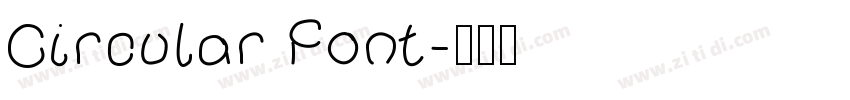 Circular Font字体转换